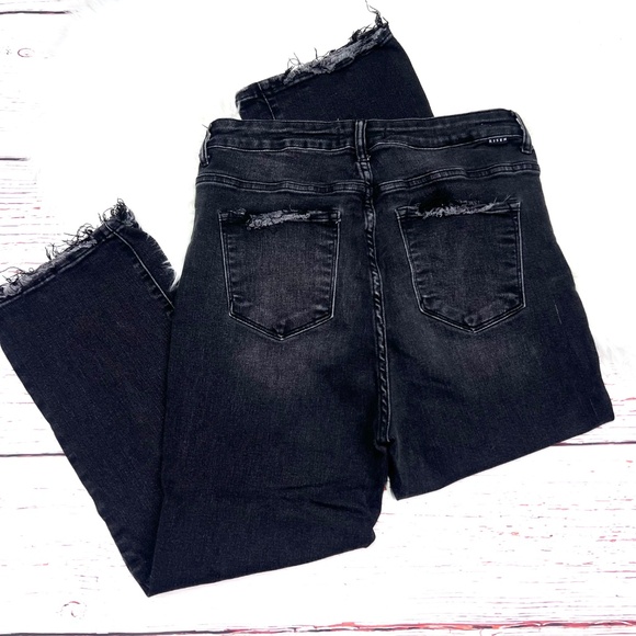 👖|•RISEN•| Super High Rise Wide Straight Crop Stretch Jeans Size 1XL 👖 - Picture 3 of 9